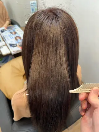 ロング カラー 縮毛矯正練習 モデル募集✨️NOAのヘアスタイル