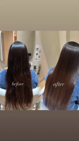 ロング 中島愛佳🐥⸒⸒ 縮毛矯正/艶髪カラーのヘアスタイル