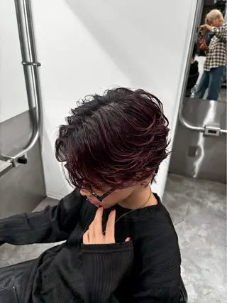 ショート 🩶垢抜けメンズ🖤 mihoのヘアスタイル