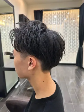 メンズ ナチュラルヘア 神田一瑳のヘアスタイル