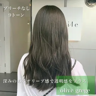 セミロング カラー navile原宿 yumaのヘアスタイル