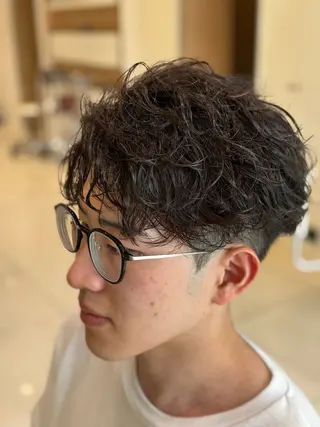 ショート パーマ メンズ メンズ比率エリア No.1/林慶太のヘアスタイル