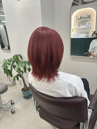 ミディアム カラー hachiyama rinaのヘアスタイル