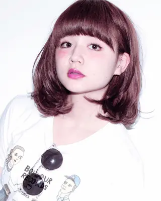 ショート ミディアム セミロング 嶋崎 留美のヘアスタイル