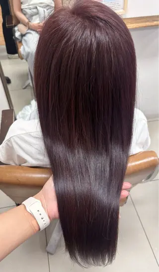 セミロング カラー 頭皮×髪質改善 透明感カラー💎中村のヘアスタイル