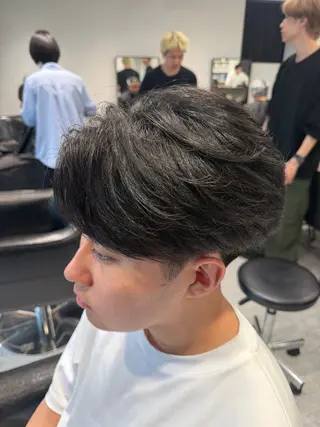 ミディアム メンズ メンズ縮毛矯正 細谷碧海のヘアスタイル