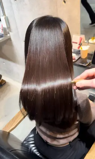 ロング Haru🫧髪質改善 ×美髪矯正🫧艶髪のヘアスタイル