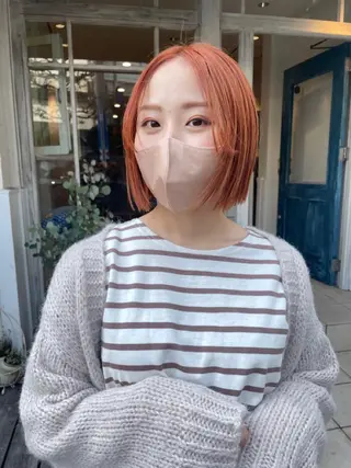 ショート カラー 🙃 透明感カラー/ボブのヘアスタイル