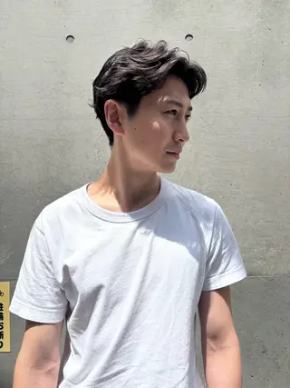 ショート メンズ メンズ専門ブリー チカラー⚡️リュウジのヘアスタイル