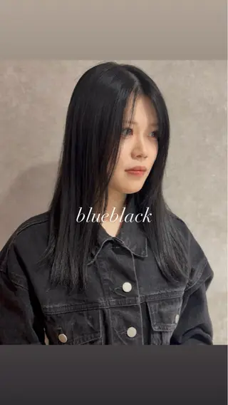 セミロング カラー 💎寒色特化💎 透明感カラーみきのヘアスタイル