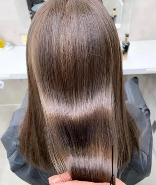 セミロング カラー 💞あざと可愛い💞 児玉大地のヘアスタイル