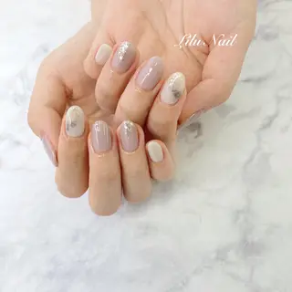 ネイル モチの良さ◉ フィルインネイル♡のネイルデザイン