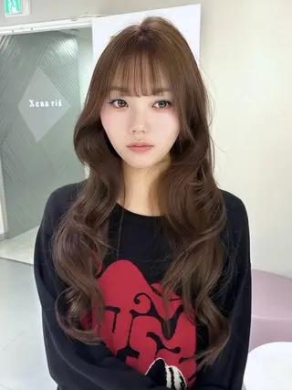ロング カラー Ryo/名古屋 /小顔レイヤーカットのヘアスタイル
