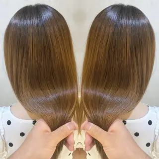 セミロング カラー ヘアアレンジ ネイル マツエク・マツパ 夜23時まで予約🉑 reverieあきらのヘアスタイル