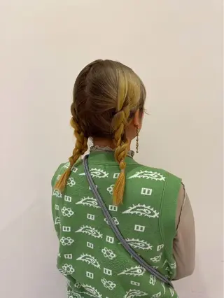 ミディアム ヘアアレンジ ramphy 柴原 夢奈のヘアスタイル