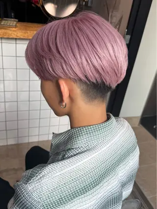 ミディアム カラー メンズ Kaho【mens/ ブリーチ/パーマ】のヘアスタイル