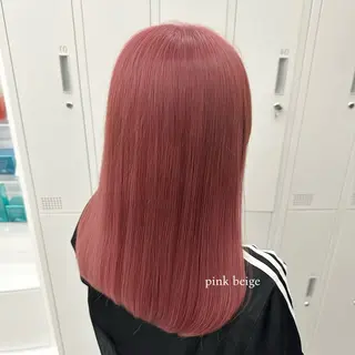 セミロング カラー 🎀ハイトーン🎀 ケアブリーチmikuのヘアスタイル