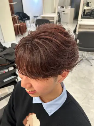 ショート カラー メンズ 🎨古着✖️ ハイトーンYui🎨のヘアスタイル