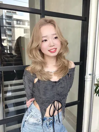 セミロング 佐伯 鼓乃美のヘアスタイル