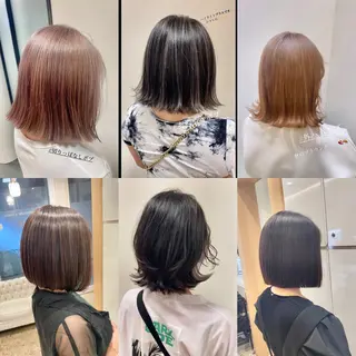 ショート カラー ヘアアレンジ 🌿レイヤー/ブリー チ/🌿JINのヘアスタイル
