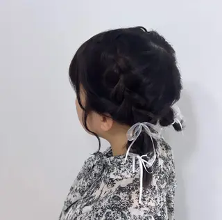 ショート ヘアアレンジ 大羅 海比のヘアスタイル