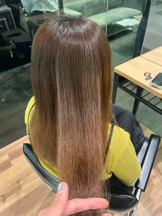 ロング 縮毛矯正/韓国風ヘア /ツバキのヘアスタイル