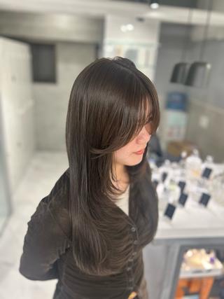カラー ❤︎REIKA❤︎ ブリーチなしWカラーのヘアスタイル