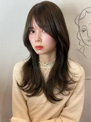 セミロング 隅野 恭生のヘアスタイル