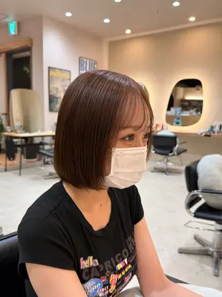 カラー ハイトーンベージュ カラー/さら🎀のヘアスタイル