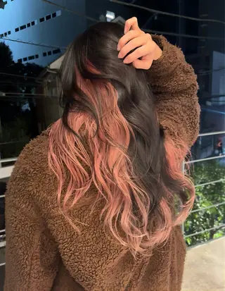 カラー 透明感カラー/パーマ オレンジmiyo⭐️のヘアスタイル