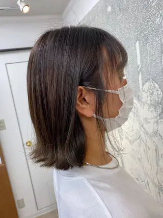 ショート カラー ヘアアレンジ 髪質改善QOLU 石川のヘアスタイル