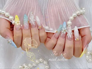 ロング Nail Salon To Be珈月のネイルデザイン