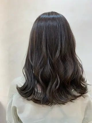 セミロング カラー マンツーマン施術/ ダブルカラー/アリサのヘアスタイル