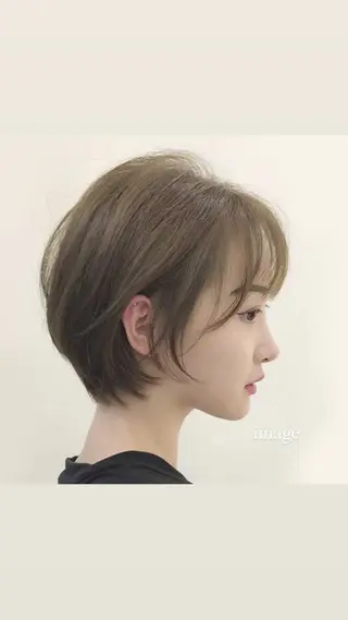 ショート ♡レイヤーボブ パーマ/うらら♡のヘアスタイル