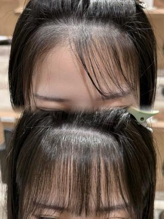 セミロング パーマ レイヤー/小顔前髪 🤍wakaのヘアスタイル