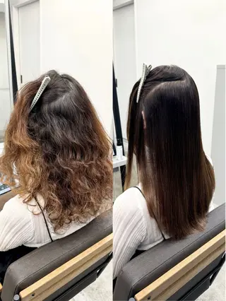 セミロング パーマ 生艶髪＆レイヤー🔔 渋谷お薦めNo.1✨のヘアスタイル