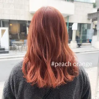 セミロング カラー ヘアアレンジ 🍒暖色✖️レイヤー /Haruna🍒のヘアスタイル