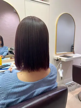 ミディアム パーマ 横浜カラー/ブリーチ 💭SAKI💫のヘアスタイル