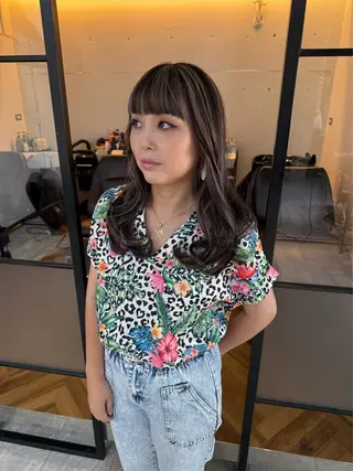 ロング カラー ヘアアレンジ BRAIDS💎愛子 大人ハイライト💎のエステ・リラクイメージ