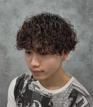 パーマ ヘアアレンジ メンズ (メンズ特化)AKI /古本晃大のヘアスタイル