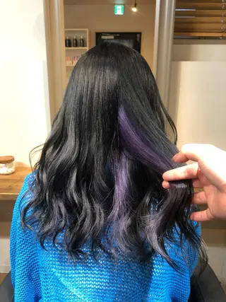 ロング カラー しみず ゆきのヘアスタイル