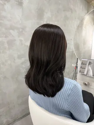 セミロング カラー yuuna ✮ door whiteのヘアスタイル
