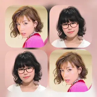 ショート カラー ヘアアレンジ 柔らか垢抜けｶﾗｰと ｶｯﾄ🫧ASUKAのヘアスタイル
