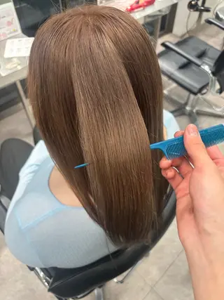 セミロング カラー 艶カラー/カラー モデル募集中/シンヤのヘアスタイル