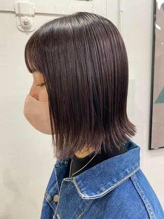 ミディアム カラー 暖色系特化さくら /福岡天神/レイヤーのヘアスタイル