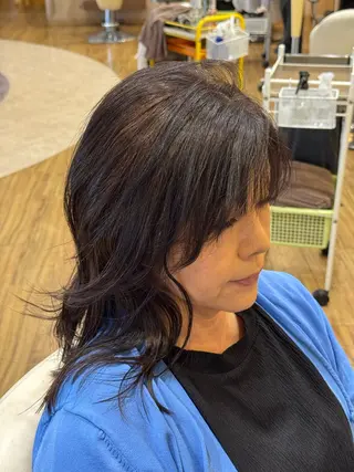 ミディアム カラー ヘアアレンジ select 大森 慶斗のヘアスタイル