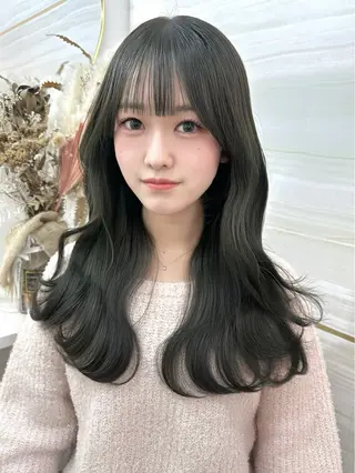 ロング カラー 🦋高瀬寛菜🦋 韓国レイヤーのヘアスタイル