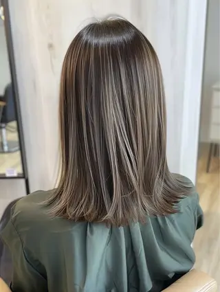 ミディアム カラー パーマ ヘアアレンジ メンズ キッズ EnBlesS西宮 マンツーマン神道有基のヘアスタイル