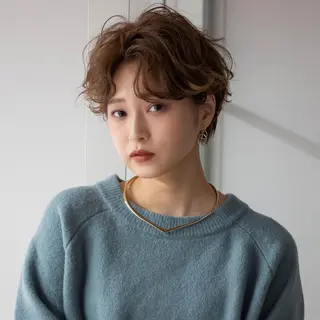 ショート パーマ 浅沼 ゆいのヘアスタイル