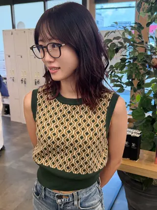 ミディアム カラー カノエ博多ミスト / 寺原聡太のヘアスタイル